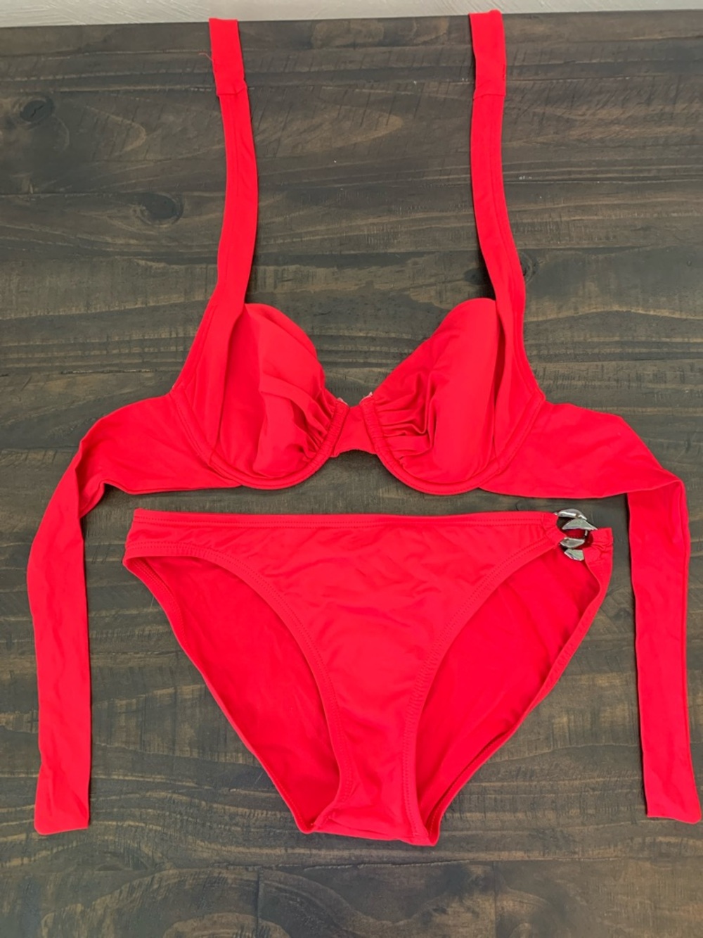 Tommy Bahama Bright Red Underwire Bikini Set